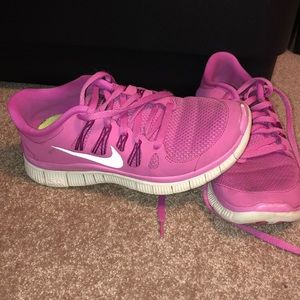 Pink Nike Free Sneakers